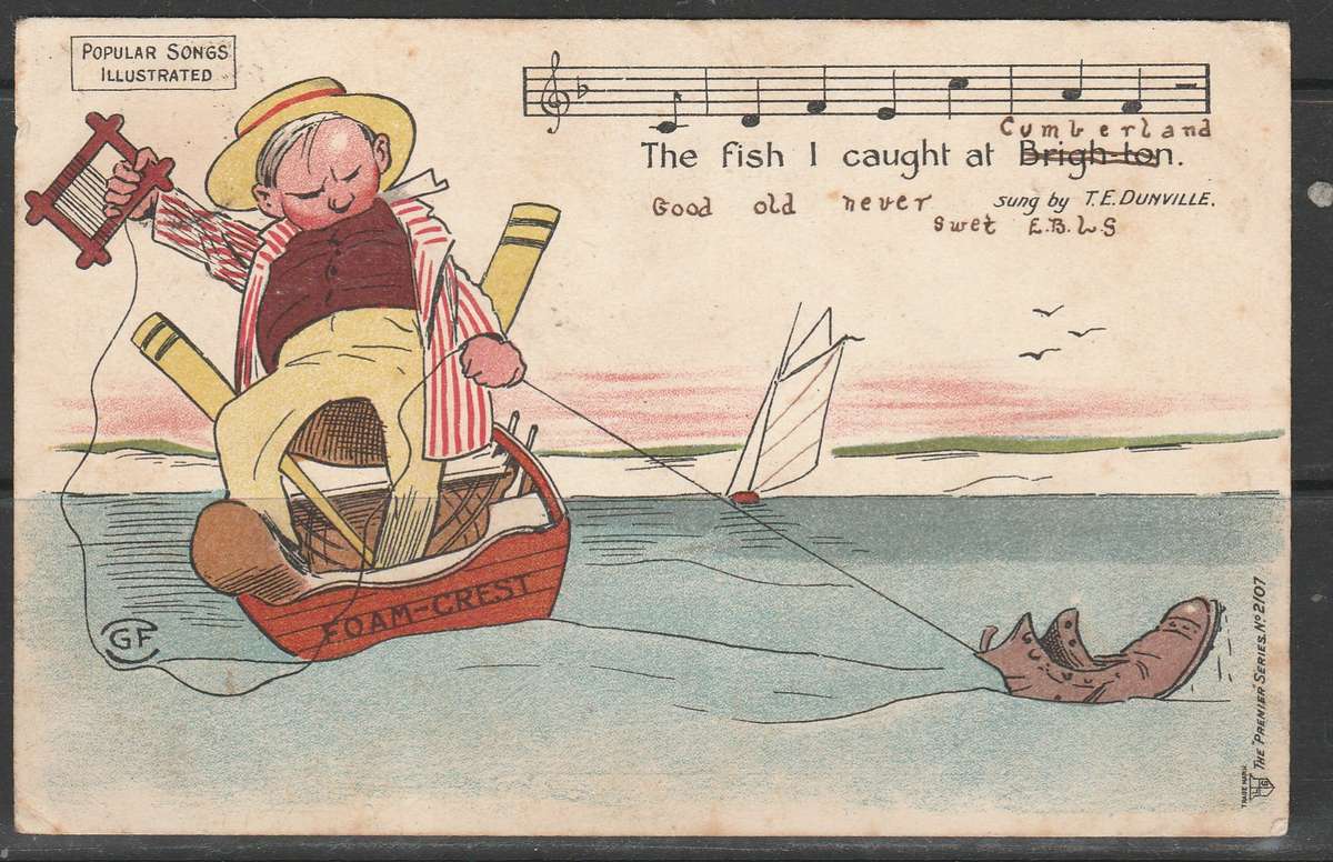 A POST CARD THE FISH I CAUGHT AT CUMBERLAND FRONT F.U. LOOK SCAN