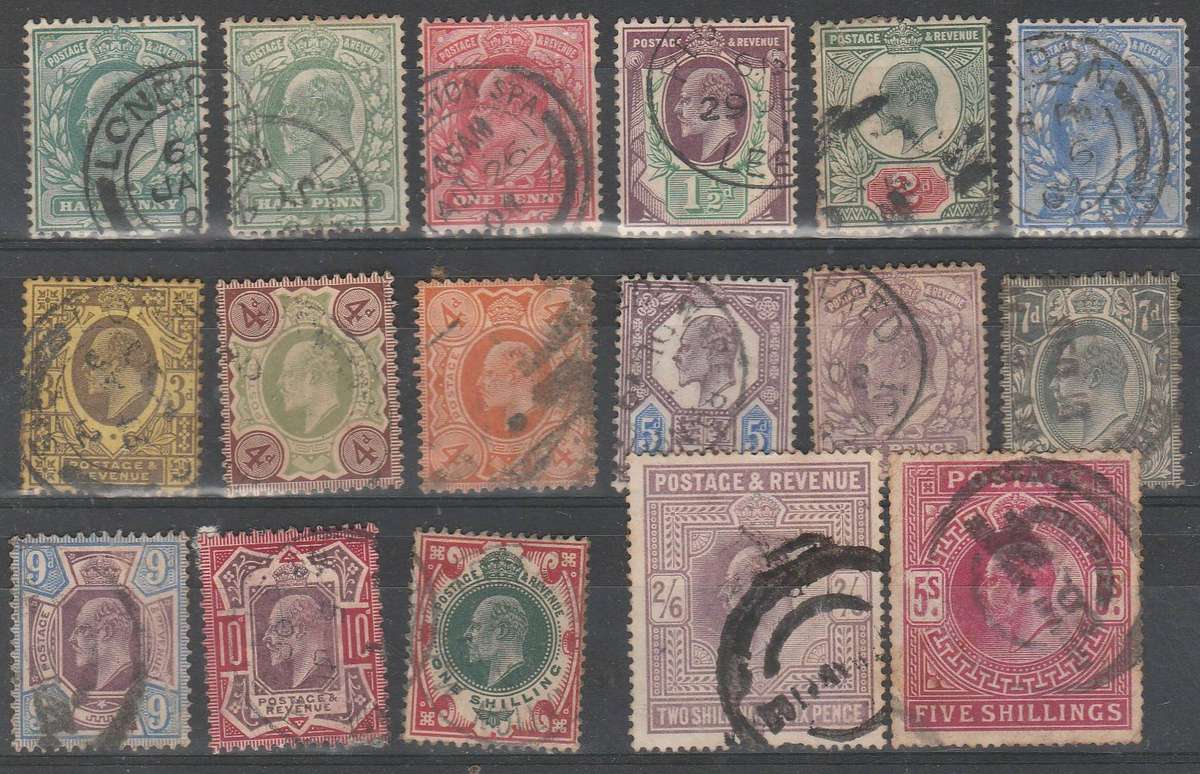 ASUPER SELECTION OF KEVII 1902 ISSUES ALL USED SOME VALUE HERE LOOK SCAN