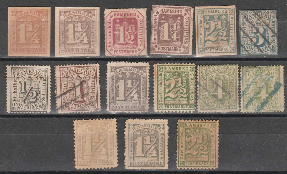 A LOVELY GERMAN SELECTION AS SHOWN OF HAMBERG  MINT & USED LOOK SCAN