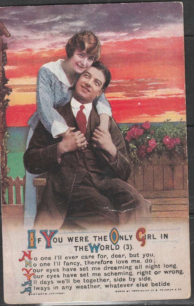 SONG CARDS WWI FULL SET OF POST CARDS LOOK SCAN X 2