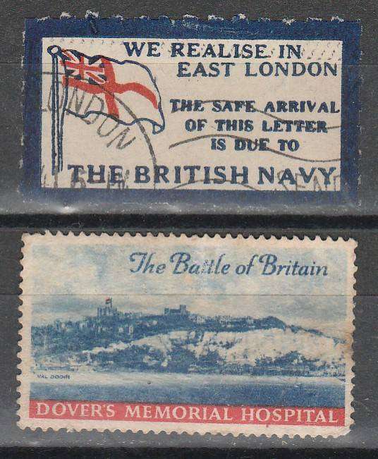 TWO WAR LABELS AS SHOWN LOOK SCAN