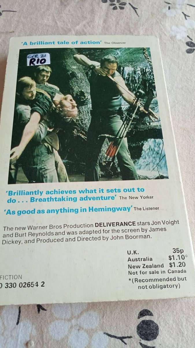 Deliverance by James Dickey (1972 Pan Edition - Reader's Copy)