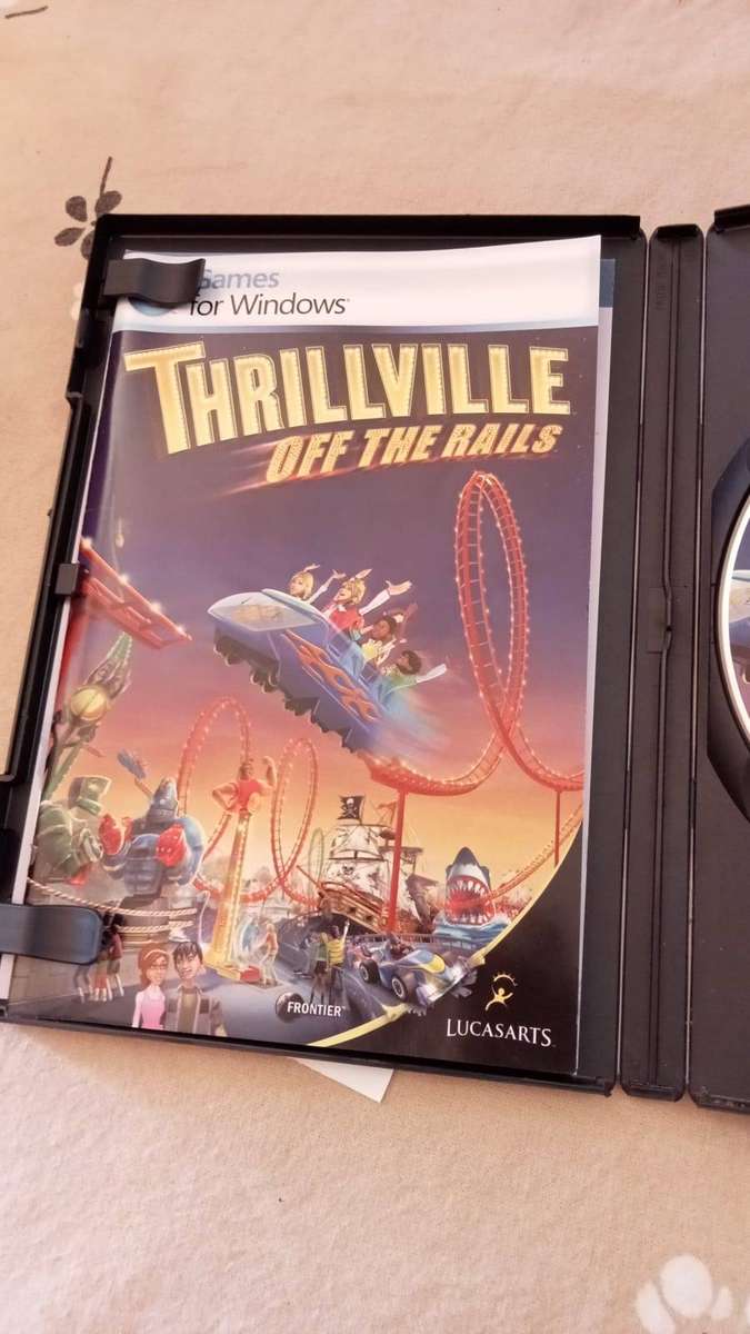 Thrillville: Off the Rails (PC DVD) - Original Case & Manual - LucasArts Classic