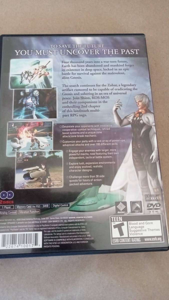 Xenosaga Episode II: Jenseits von Gut und Böse (PS2) - Rare NTSC 2-Disc Set