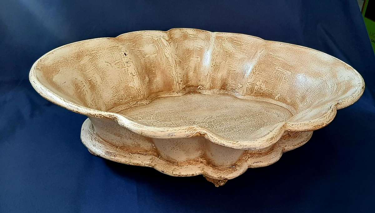 STATEMENT CERAMIC CENTERPIECE BOWL - ARTISAN ELEGANCE MEETS GRAND SCALE