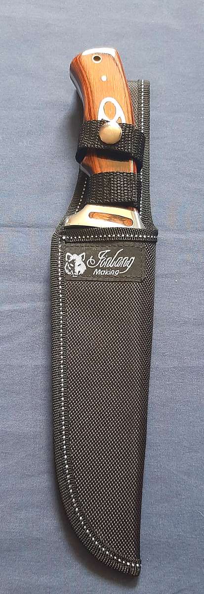 BEAUTIFUL 33CM HUNTING KNIFE WITH WOODEN HANDLE