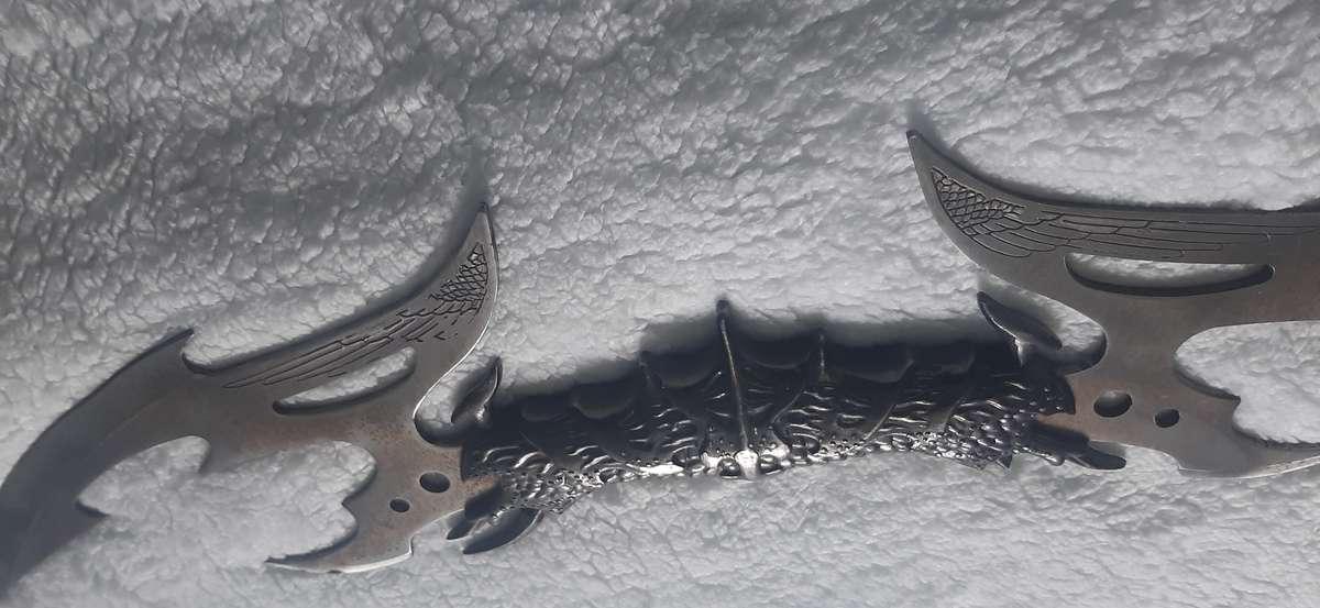 EXQUISITE DOUBLE BLADED FANTASY WEAPON (46.5CM)