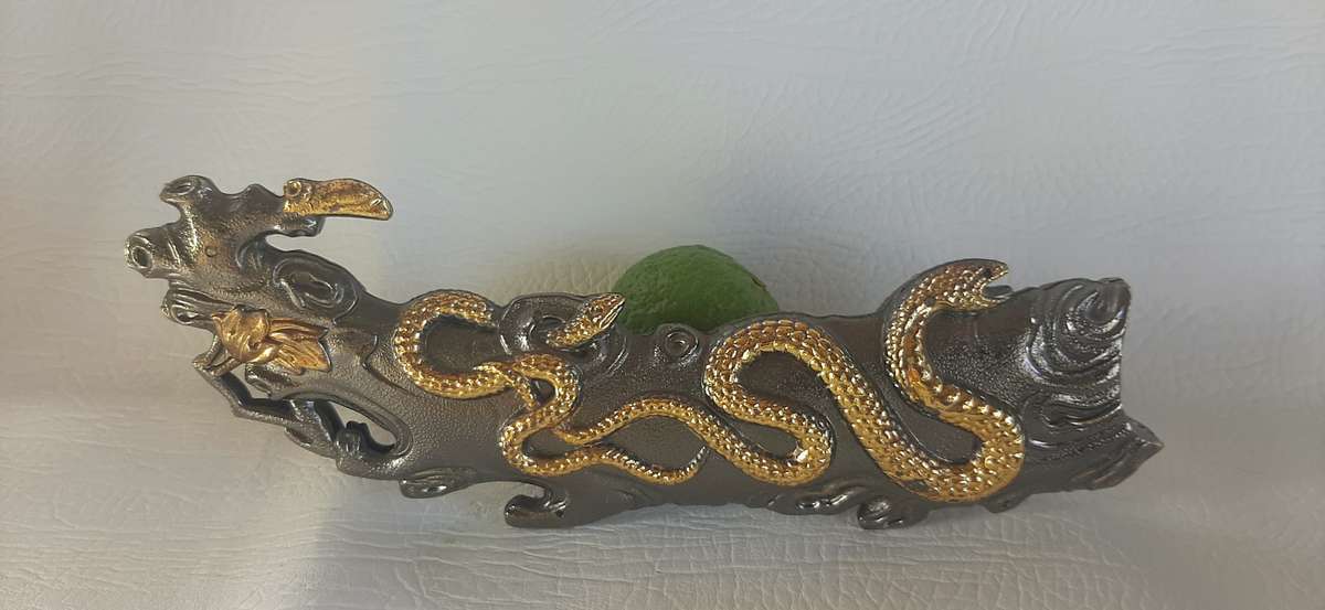 RARE DECORATIVE STAINLESS-STEEL BLADE DAGGER WITH INTRICATE SHEATH DESIGN