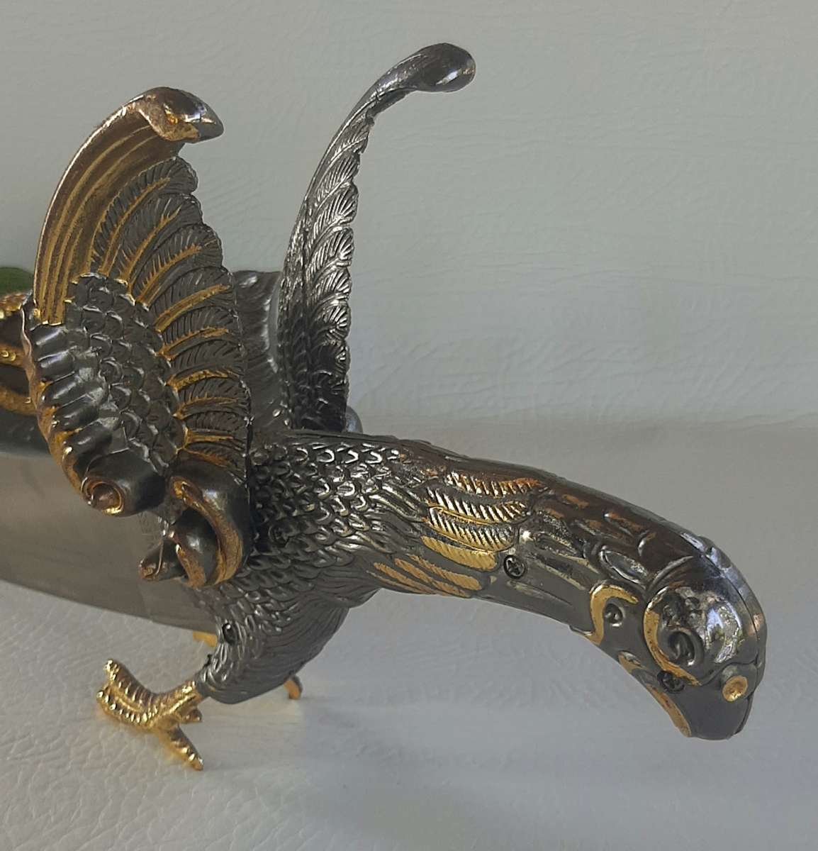 RARE DECORATIVE STAINLESS-STEEL BLADE DAGGER WITH INTRICATE SHEATH DESIGN