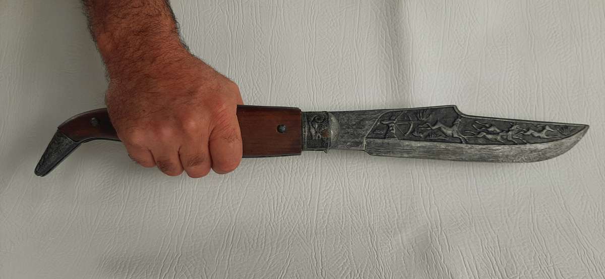 RARE GERMAN GRAVITY HUNTING KNIFE - 510MM TOTAL LENGTH