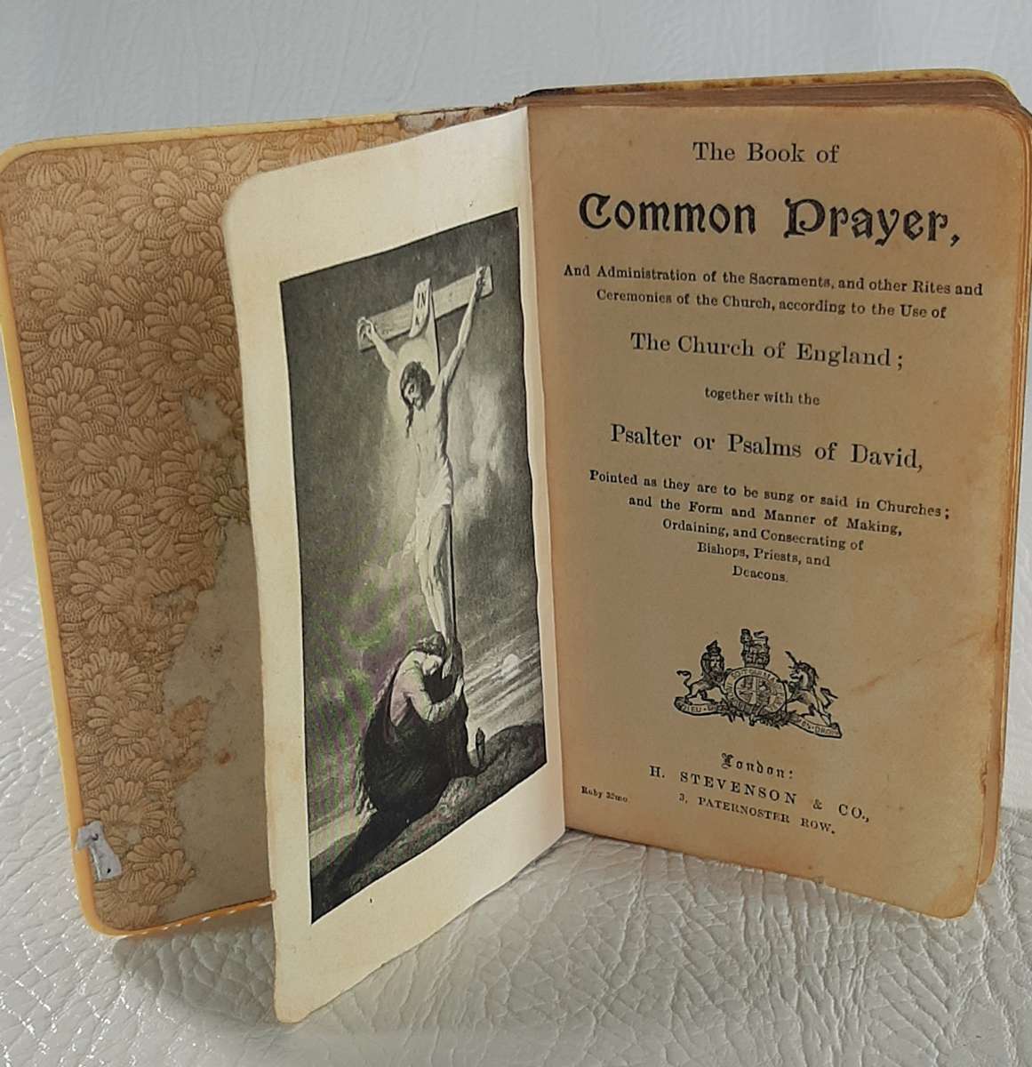 ANTIQUE BOOK OF COMMON PRAYER - RUBY 32mo EDITION
