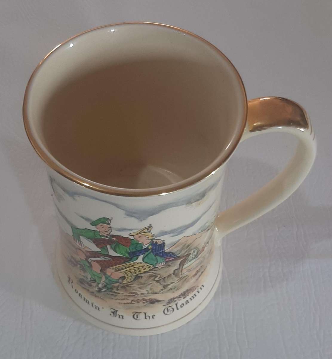 VINTAGE CROWN DEVON FIELDINGS MUSICAL MUG - ROAMIN' IN THE GLOAMIN' - FULLY FUNCTIONAL!!!