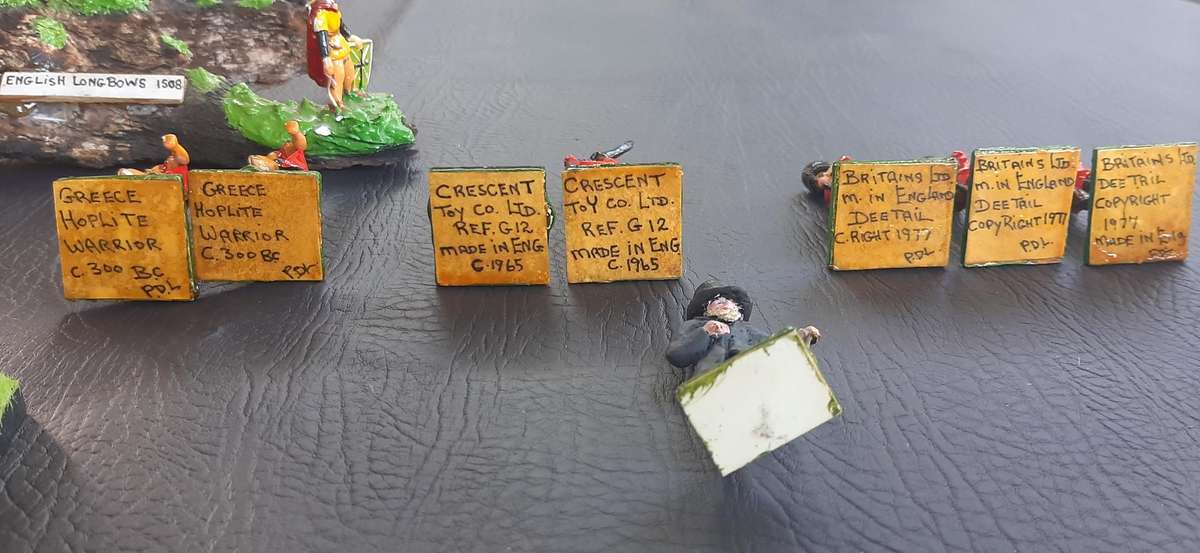 A TIMEWORN BATTALION OF HISTORY - VINTAGE RESIN TOY SOLDIERS