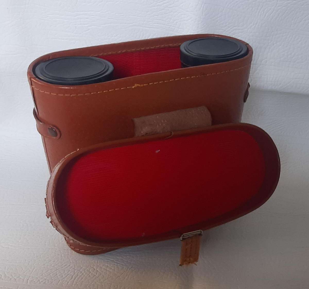 VINTAGE 12x50 BINOCULARS WITH LEATHER CASE - TRIPLE TESTED OPTICS