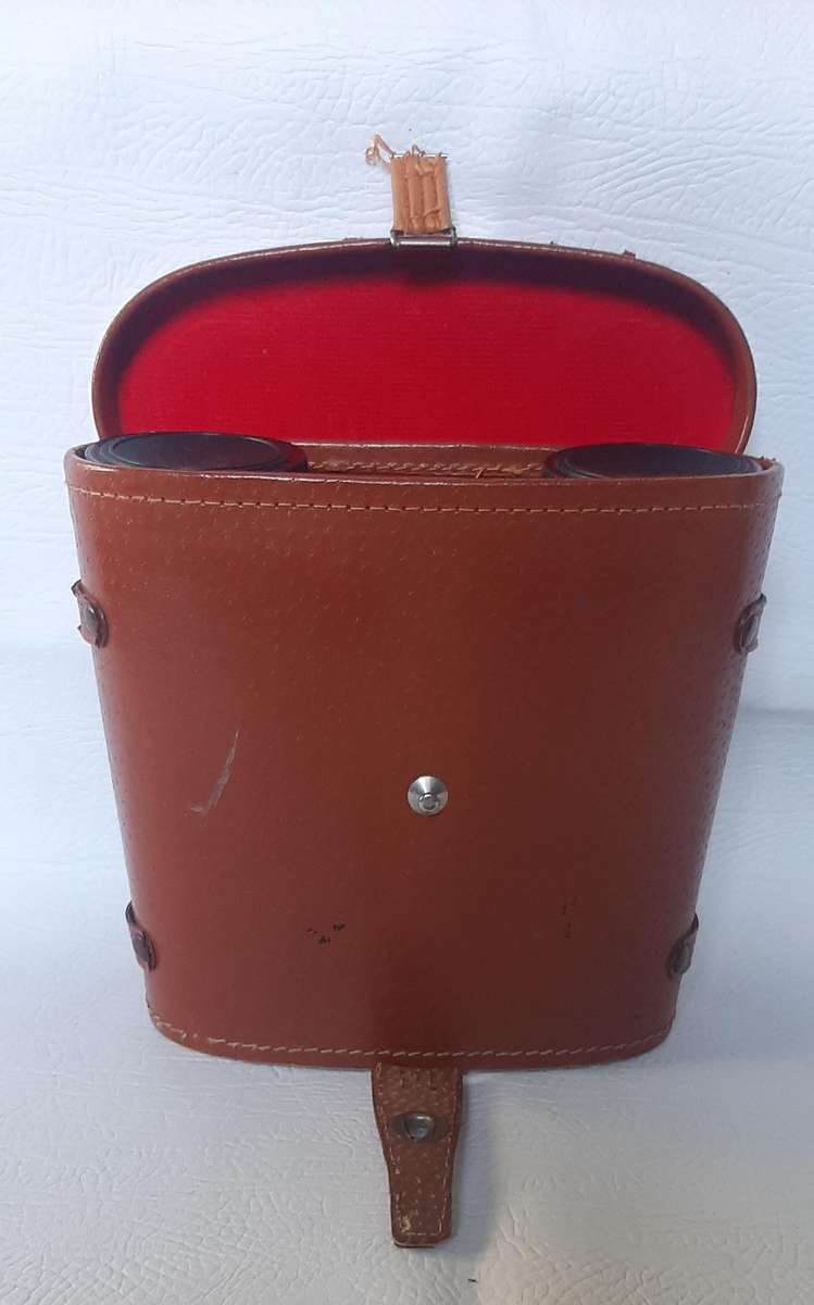 VINTAGE 12x50 BINOCULARS WITH LEATHER CASE - TRIPLE TESTED OPTICS
