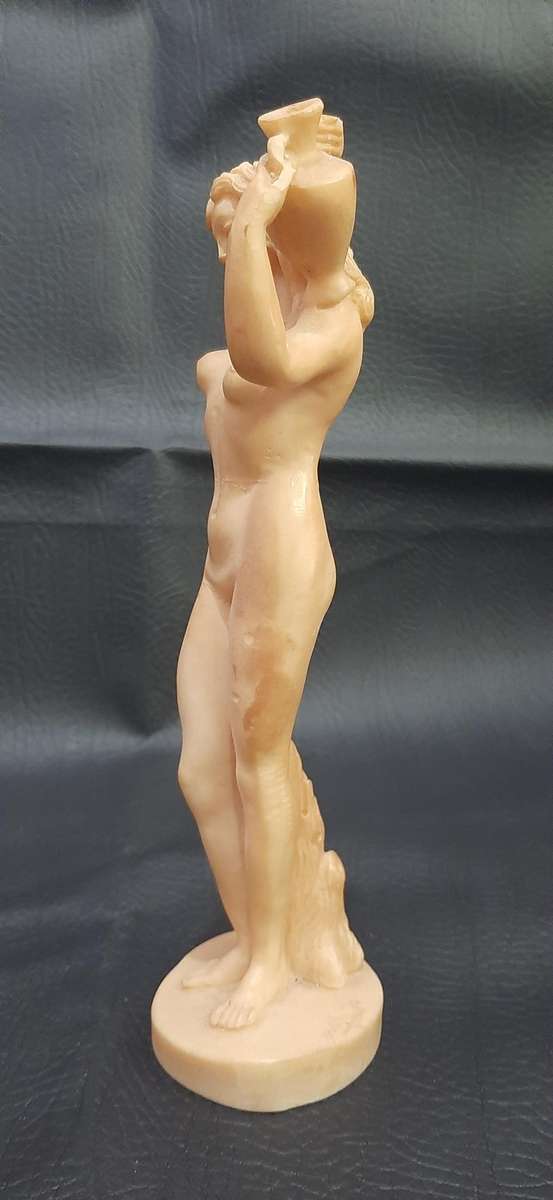 NUDE IVORINE STATUE  CLASSICAL FEMALE WITH JUG | 21CM | PROFESSIONALLY RESTORED