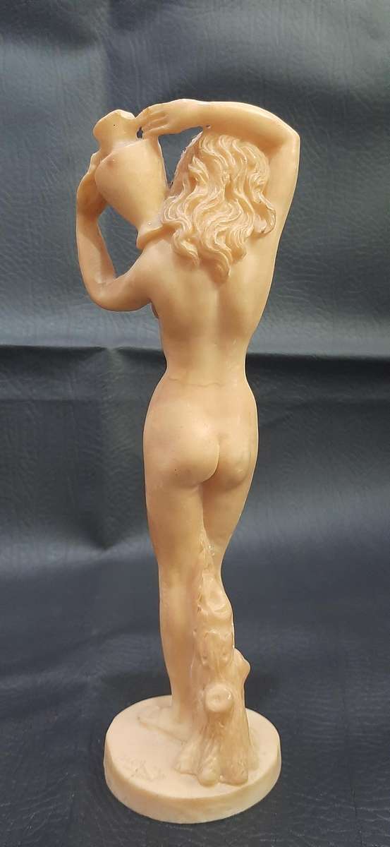 NUDE IVORINE STATUE  CLASSICAL FEMALE WITH JUG | 21CM | PROFESSIONALLY RESTORED