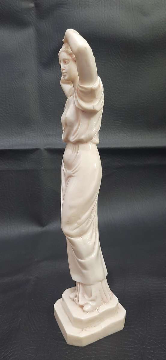 CLASSICAL FEMALE STATUE  MARBLE-FINISH COMPOSITE | 24.5CM | EXCELLENT CONDITION