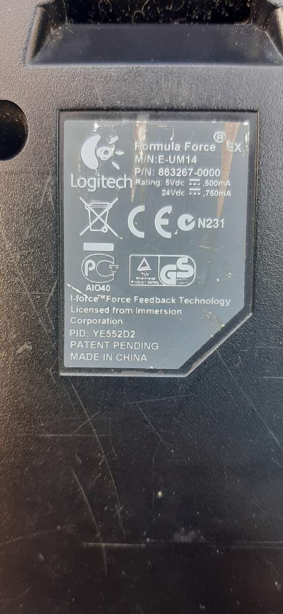 LOGITECH GAMING ACCESSORIES BUNDLE  STEERING WHEEL, PEDALS & JOYSTICK