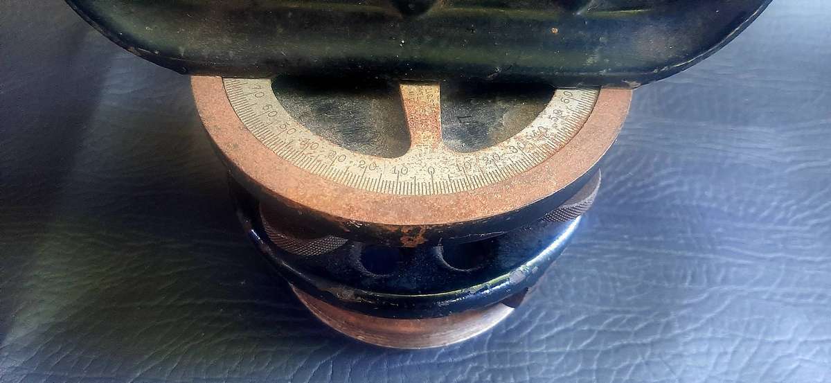 VINTAGE THEODOLITE  HEAVY METAL BODY, STAINLESS SCOPE, WORKING OPTICS (32CM)