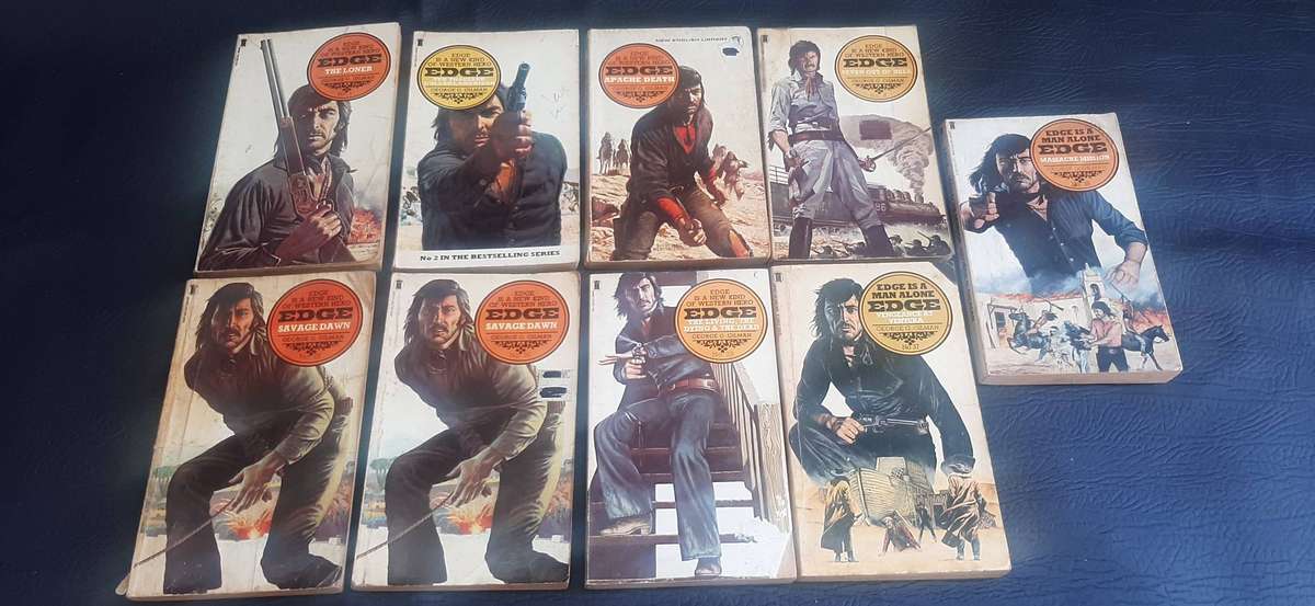 14-PACK VINTAGE PAPERBACK LOT  WESTERN GRIT, HISTORICAL DRAMA & DARK THRILLS