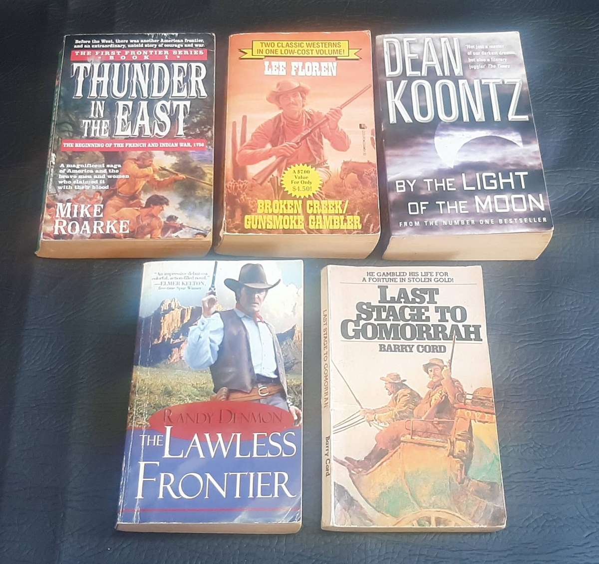 14-PACK VINTAGE PAPERBACK LOT  WESTERN GRIT, HISTORICAL DRAMA & DARK THRILLS