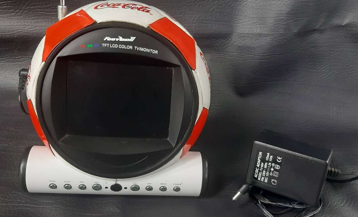 COCA-COLA SOCCER BALL MONITOR  TESTED & WORKING