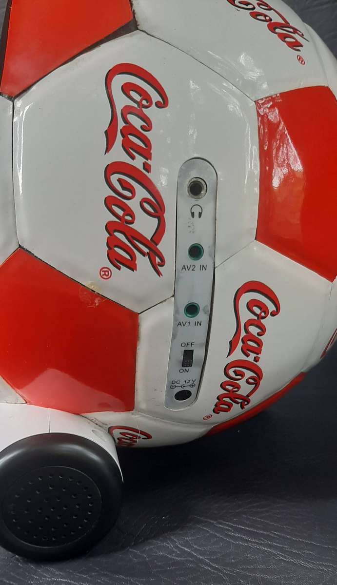 COCA-COLA SOCCER BALL MONITOR  TESTED & WORKING