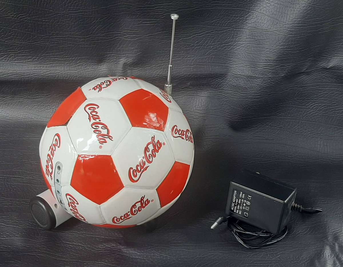 COCA-COLA SOCCER BALL MONITOR  TESTED & WORKING