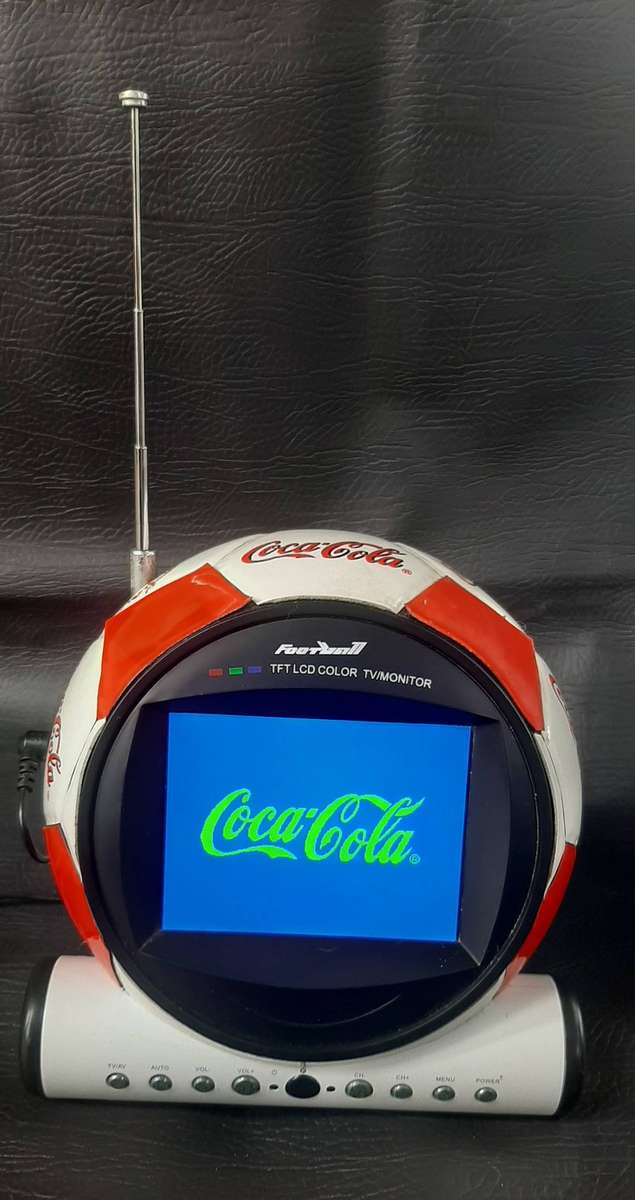 COCA-COLA SOCCER BALL MONITOR  TESTED & WORKING