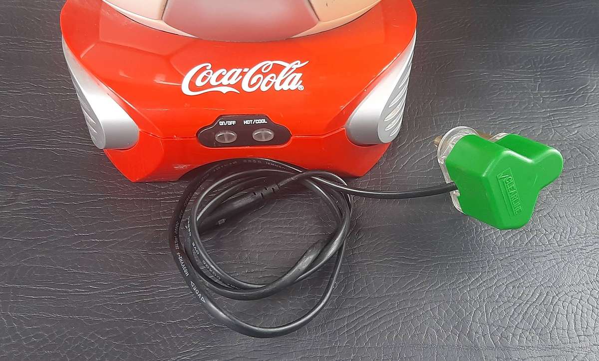 COCA-COLA COOLER & WARMER BOX  ELECTRIC, RETRO, FUNCTIONAL