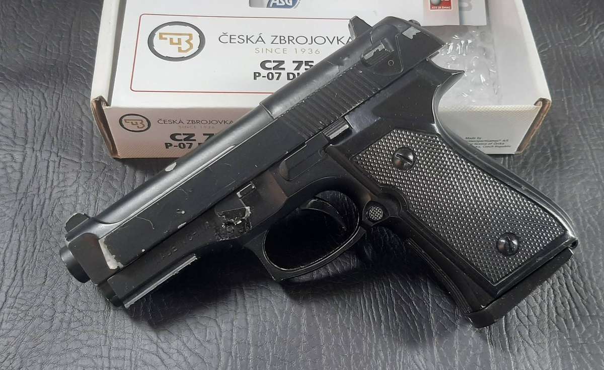 CZ 75 P-07 DUTY AIRGUN  CO POWERED, BLOWBACK ACTION, REFURBISHMENT NEEDED