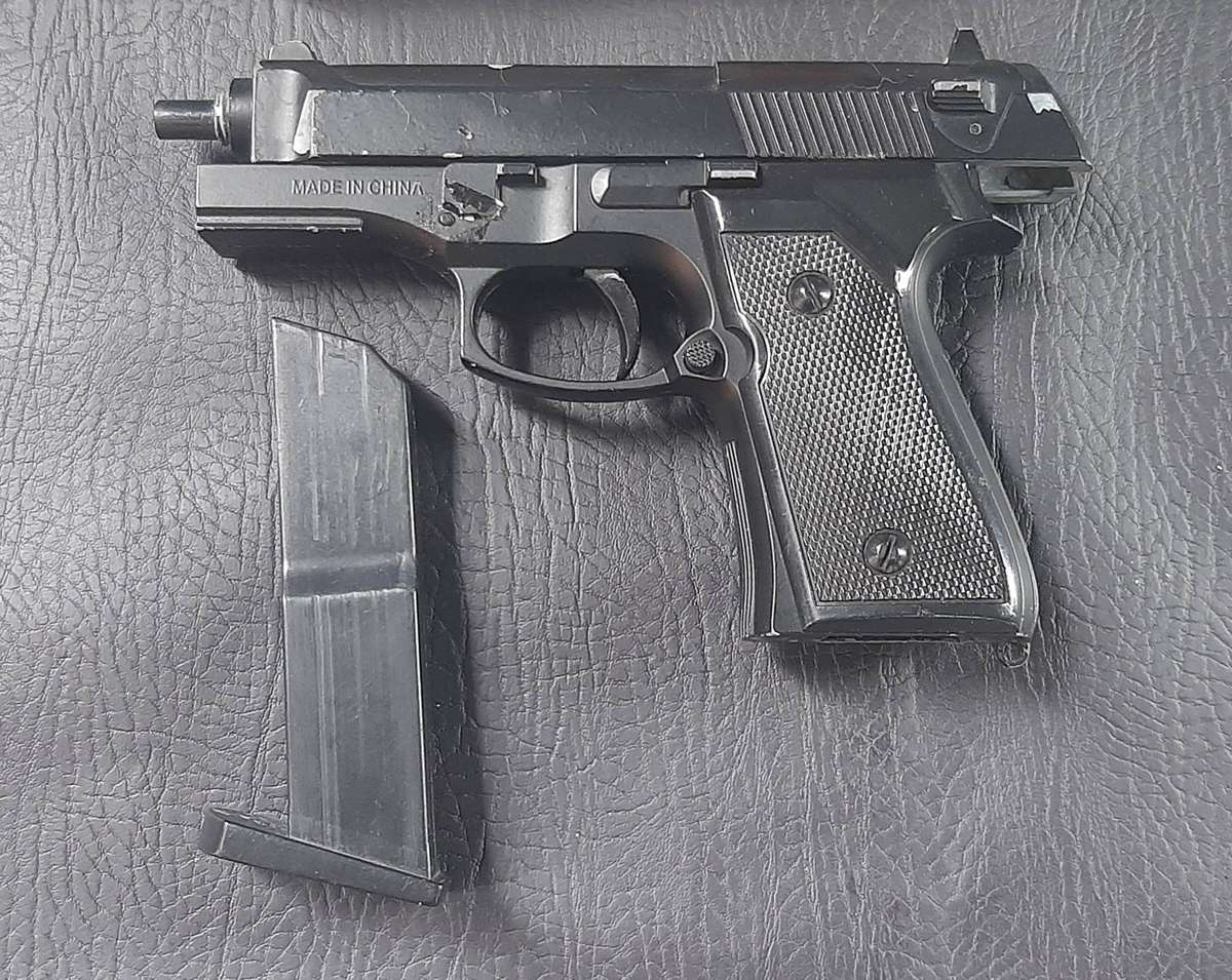 CZ 75 P-07 DUTY AIRGUN  CO POWERED, BLOWBACK ACTION, REFURBISHMENT NEEDED