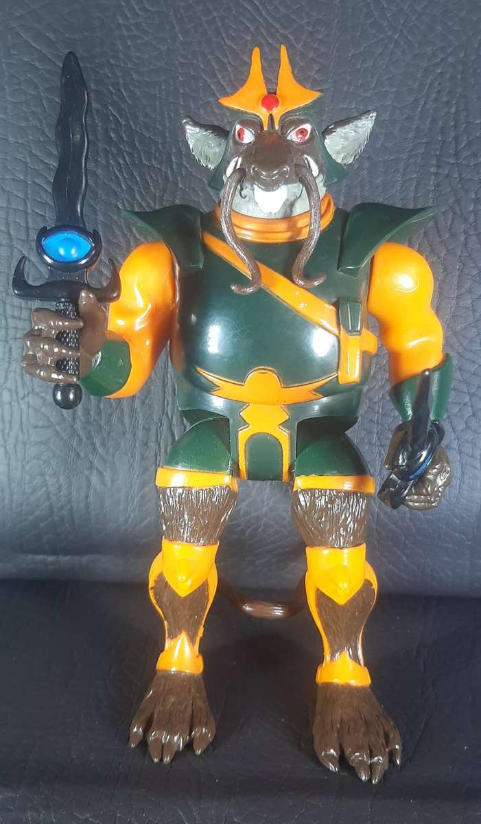 RATAR-O  SERIES TWO (1986)  MUTANT COMMANDER WITH SWORD & HELMET  THUNDERCATS VILLAIN  LJN
