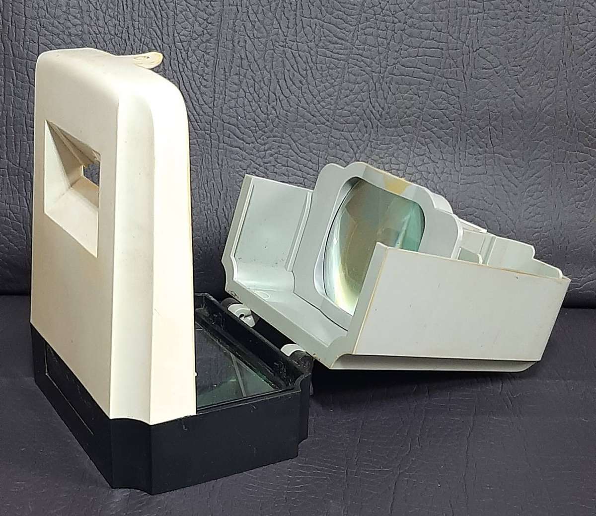 PORTABLE VINTAGE PHOTO SLIDE VIEWER  DUAL LENS, EXCELLENT CONDITION