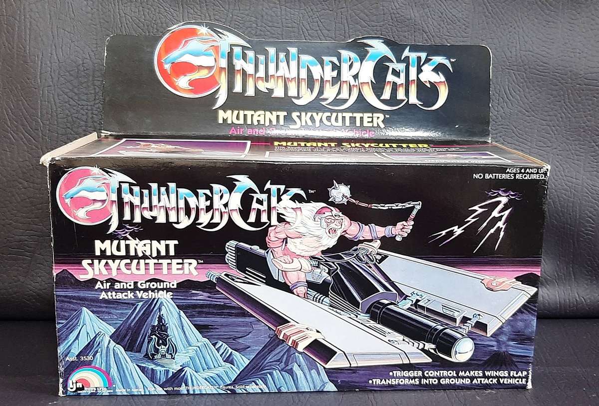 MUTANT SKYCUTTER  THUNDERCATS VEHICLE  LJN 1986  ORIGINAL BOX INCLUDED  WINGED TERROR OF THE SKI