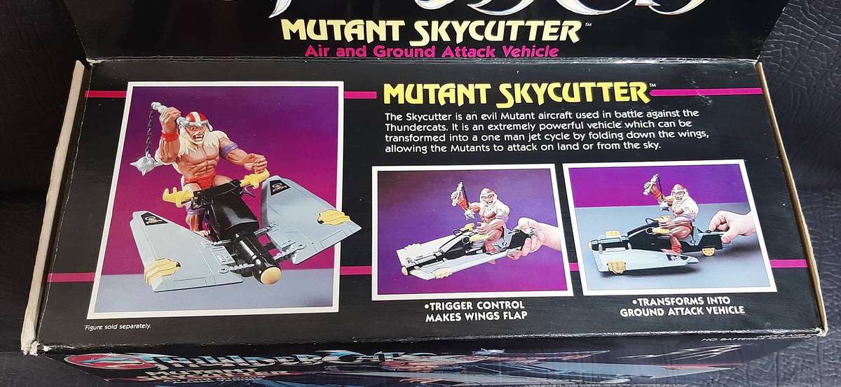 MUTANT SKYCUTTER  THUNDERCATS VEHICLE  LJN 1986  ORIGINAL BOX INCLUDED  WINGED TERROR OF THE SKI