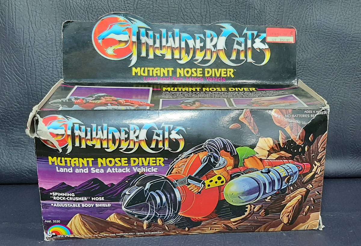 MUTANT NOSE DIVER  THUNDERCATS VEHICLE  LJN 1986  ORIGINAL BOX + MANUAL