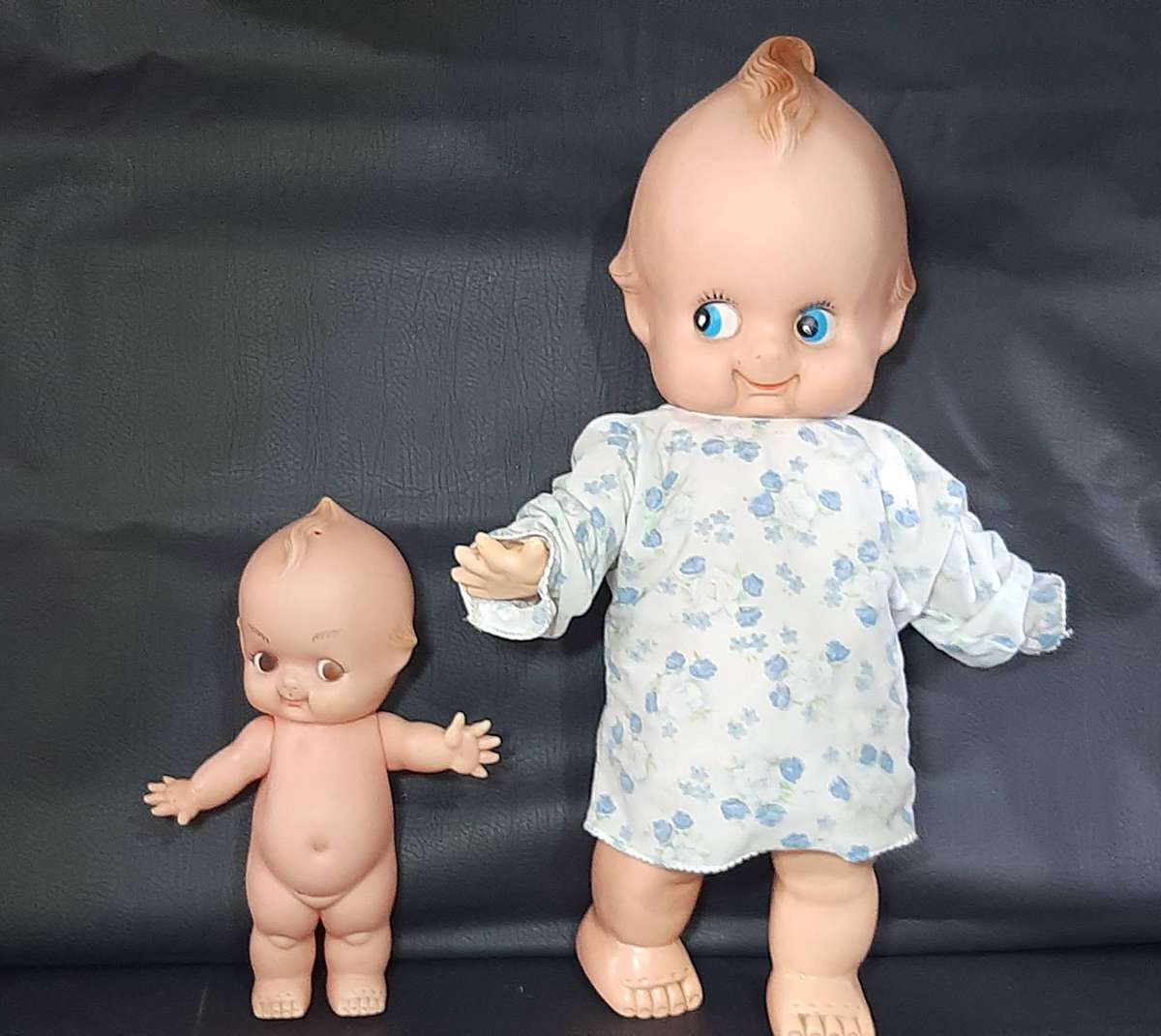 VINTAGE KEWPIE DOLL DUO  LARGE 59CM & MEDIUM 31CM