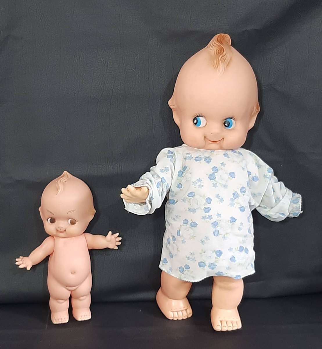 VINTAGE KEWPIE DOLL DUO  LARGE 59CM & MEDIUM 31CM