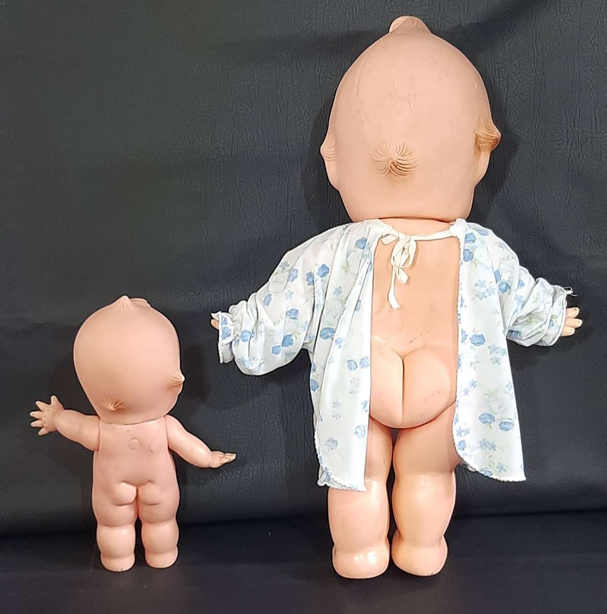 VINTAGE KEWPIE DOLL DUO  LARGE 59CM & MEDIUM 31CM