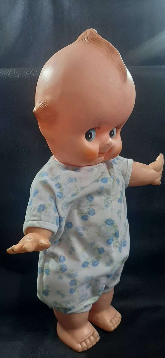 GIANT 60CM VINTAGE KEWPIE DOLL  WIDE-EYED WHIMSY IN FULL BLOOM