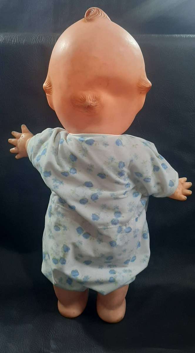 GIANT 60CM VINTAGE KEWPIE DOLL  WIDE-EYED WHIMSY IN FULL BLOOM