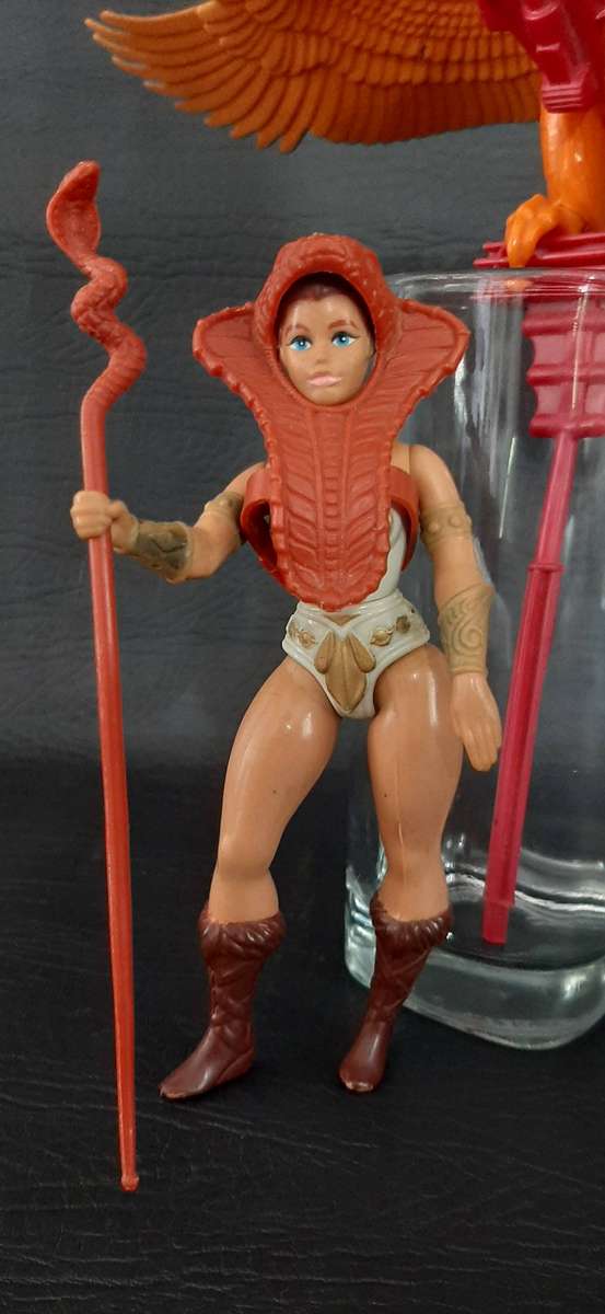 MASTERS OF THE UNIVERSE  TEELA & ZOAR SET (WAVE 2, 1983)  ULTRA-RARE VINTAGE MATTEL DUO