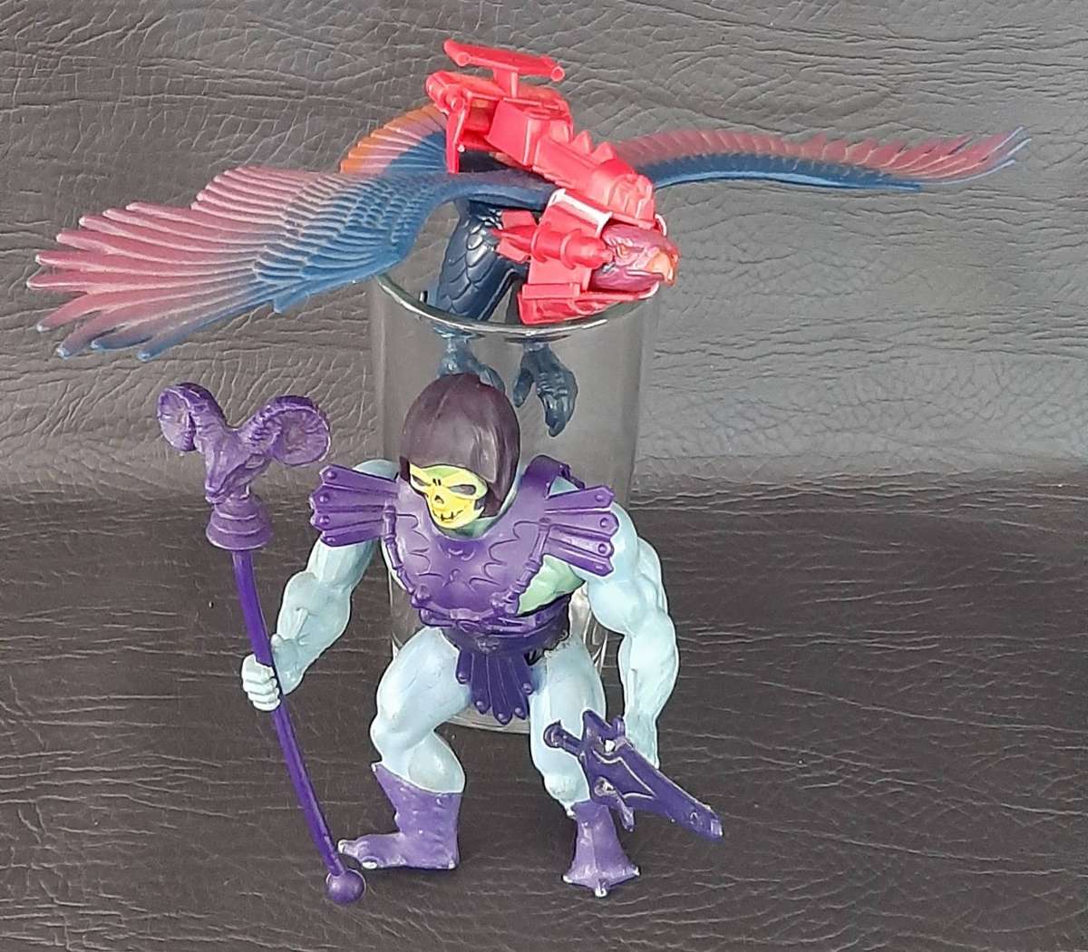 MASTERS OF THE UNIVERSE  SKELETOR & SCREEECH SET (WAVE 2, 1983)  ULTRA-RARE VINTAGE MATTEL DUO
