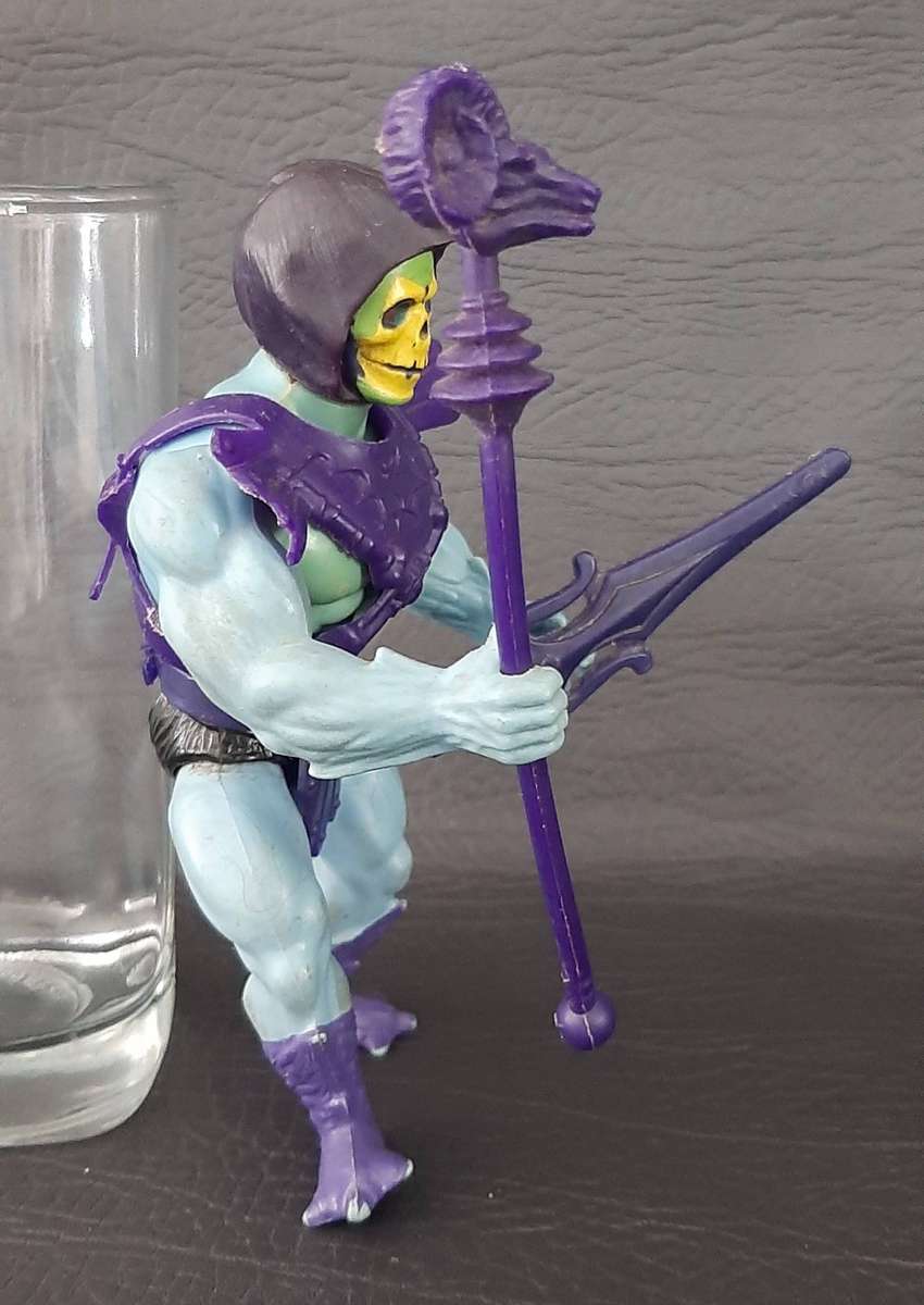 MASTERS OF THE UNIVERSE  SKELETOR & SCREEECH SET (WAVE 2, 1983)  ULTRA-RARE VINTAGE MATTEL DUO