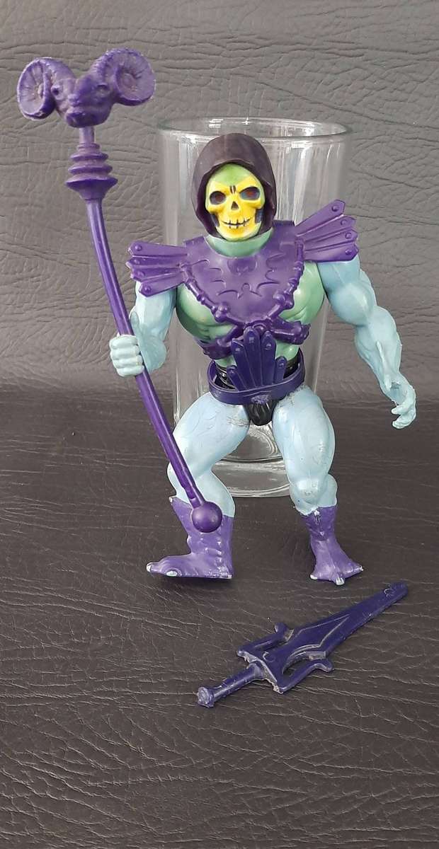 MASTERS OF THE UNIVERSE  SKELETOR & SCREEECH SET (WAVE 2, 1983)  ULTRA-RARE VINTAGE MATTEL DUO