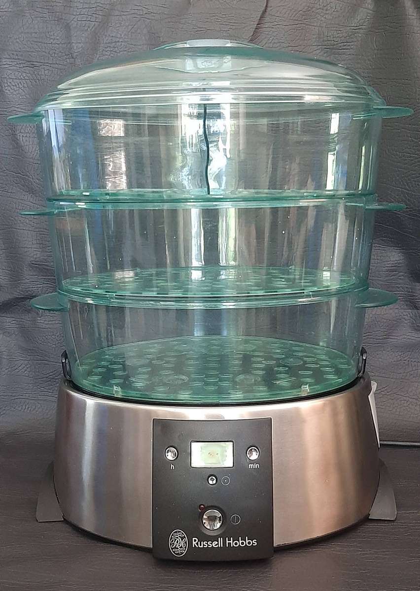 RUSSELL HOBBS DIGITAL FOOD STEAMER  STAINLESS STEEL BASE & TRIPLE-TIER SYSTEM