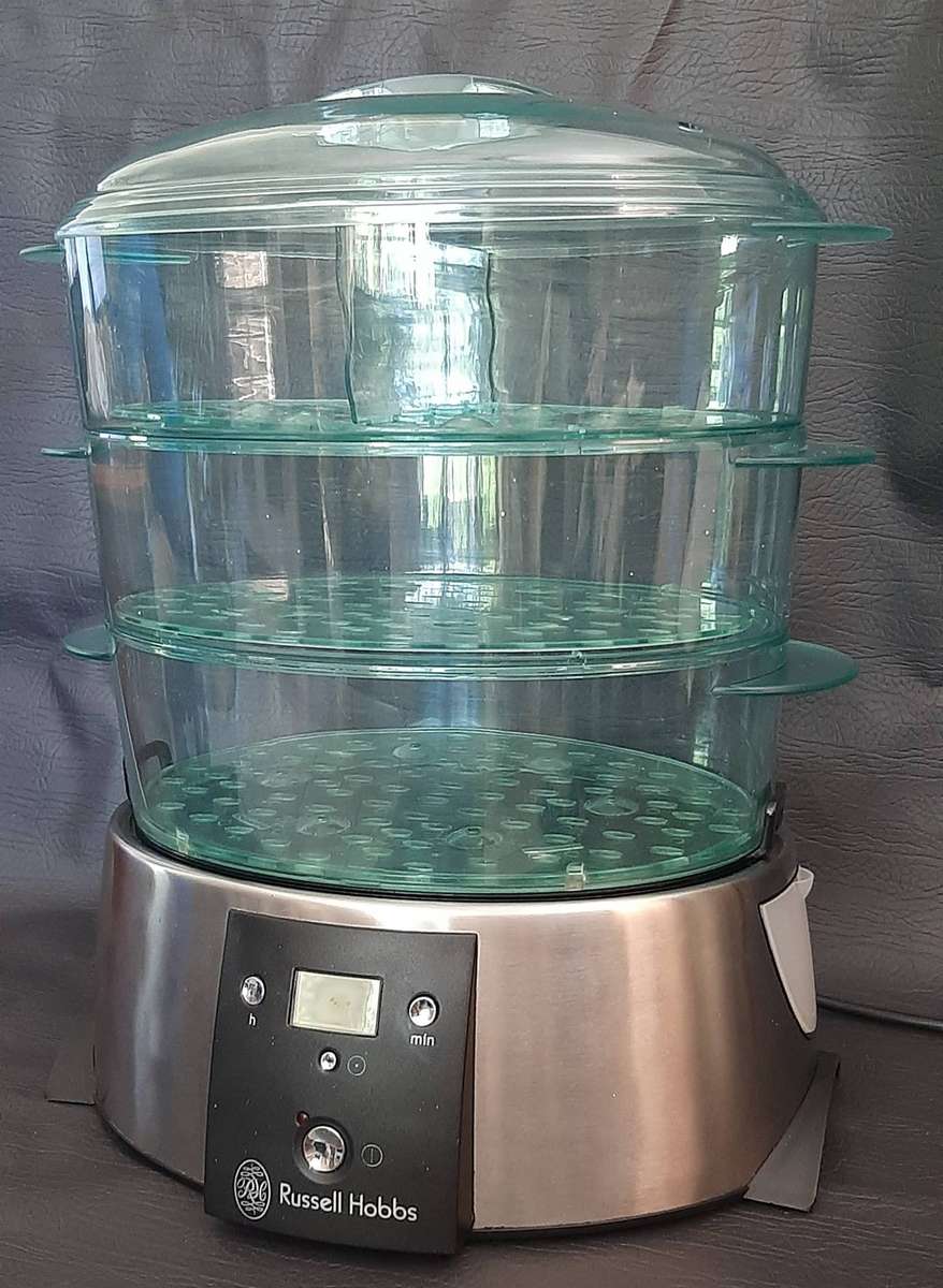 RUSSELL HOBBS DIGITAL FOOD STEAMER  STAINLESS STEEL BASE & TRIPLE-TIER SYSTEM