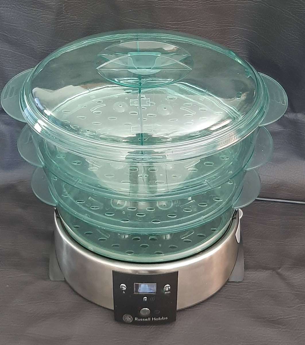 RUSSELL HOBBS DIGITAL FOOD STEAMER  STAINLESS STEEL BASE & TRIPLE-TIER SYSTEM